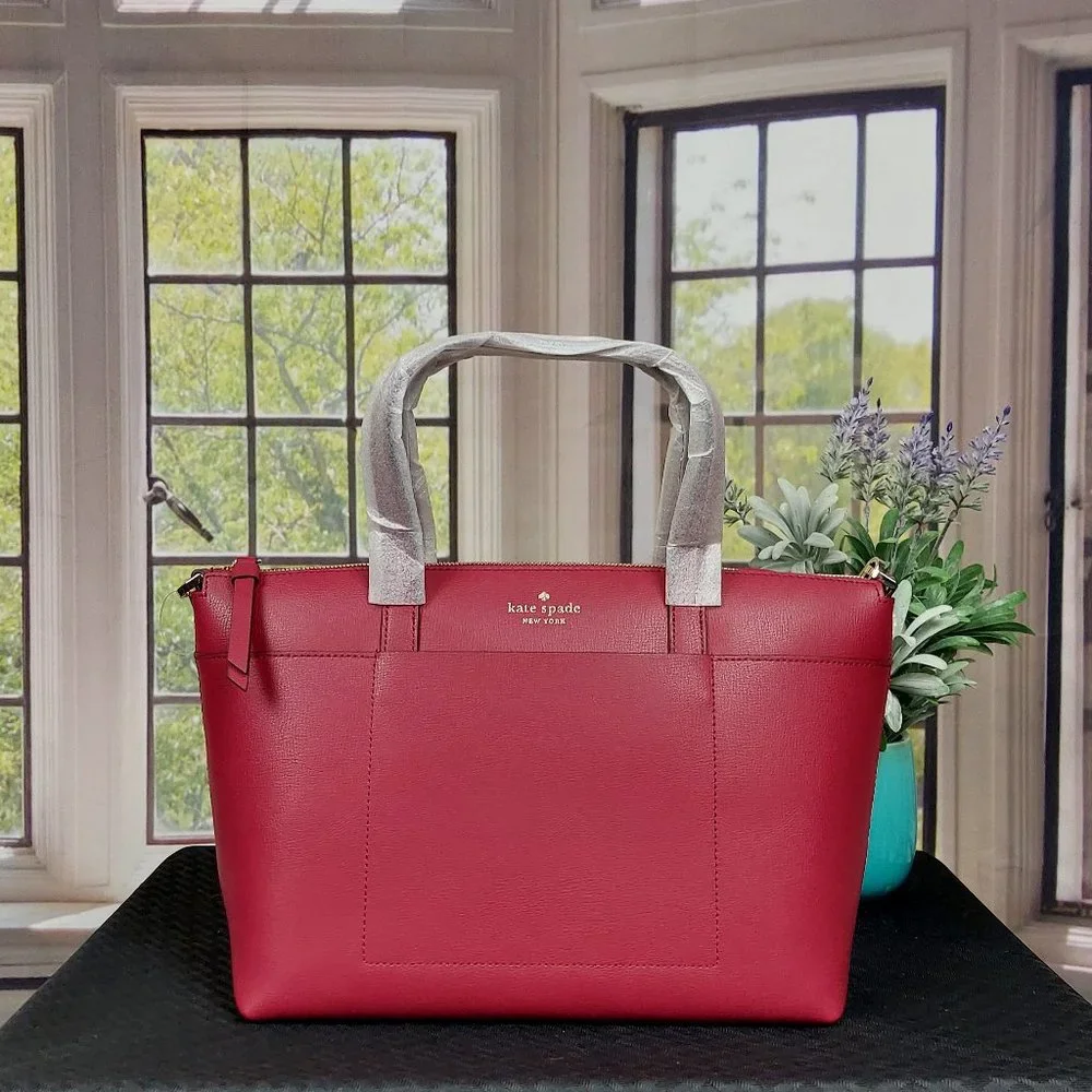 NWT KATE SPADE NEW YORK PATRICE SATCHEL/CROSSBODY (CRANBERRY COCKTAIL)